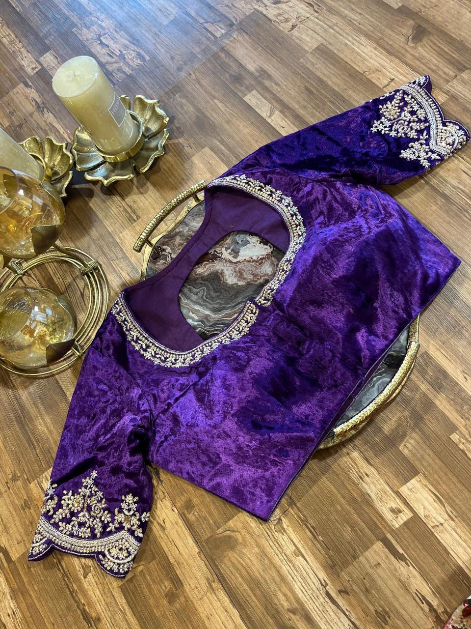 Velvet Handworked Blouse