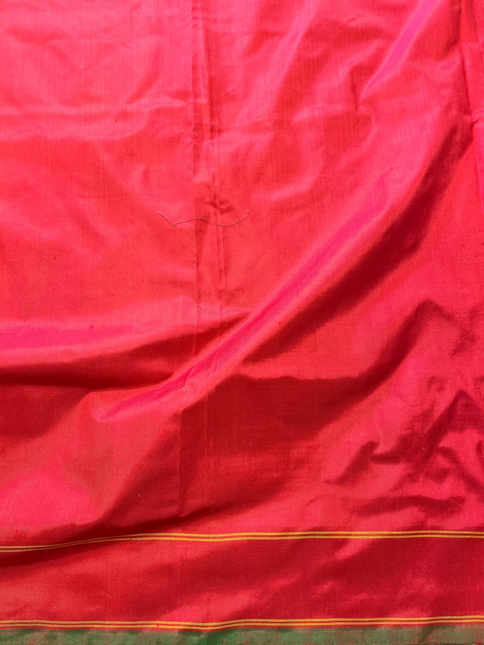 Yellow and Red Twill ikkat