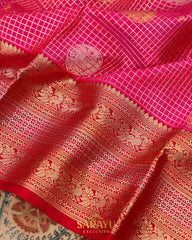 Bright Pink Venkatgiri Pure Silk