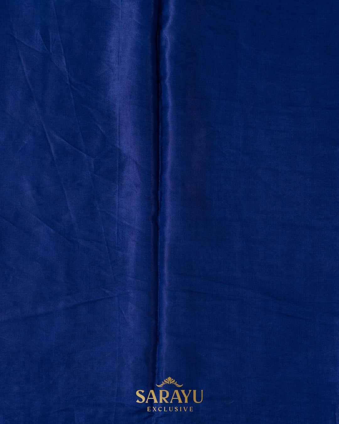 Royal Blue Italian German Silk Designer Saree