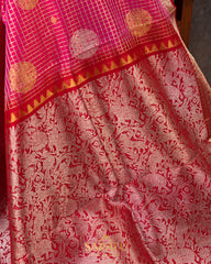 Bright Pink Venkatgiri Pure Silk