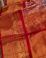 Lavender and Red Twill Patola