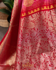 Bright Pink Venkatgiri Pure Silk