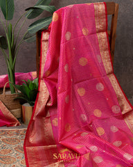 Bright Pink Venkatgiri Pure Silk