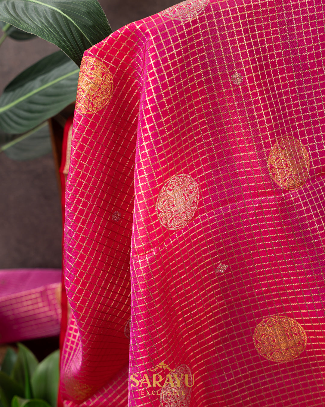 Bright Pink Venkatgiri Pure Silk