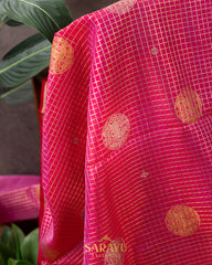 Bright Pink Venkatgiri Pure Silk