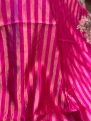 BANARASI Stripes Tissue Saree