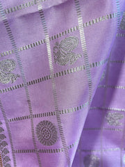 Lavender and Pinn Venkatgiri Pure Silk