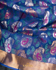 Royal Blue Pure Kota Silk