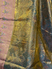 Pastel Shade Meenakari Exclusive Kanchi Silk