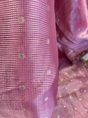 Rose Pink Fancy Kota Silk