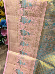 Pastel Shade Meenakari Exclusive Kanchi Silk