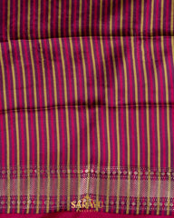 Wine Color Statement Designer Banarasi Mashru Designer Digital Silks