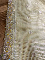 Light Yellow Fancy Kota Silk