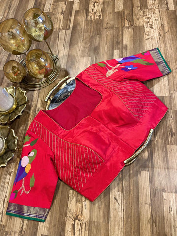 Pathani Pure Silk Blouse