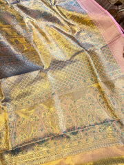 Pastel Shade Meenakari Exclusive Kanchi Silk