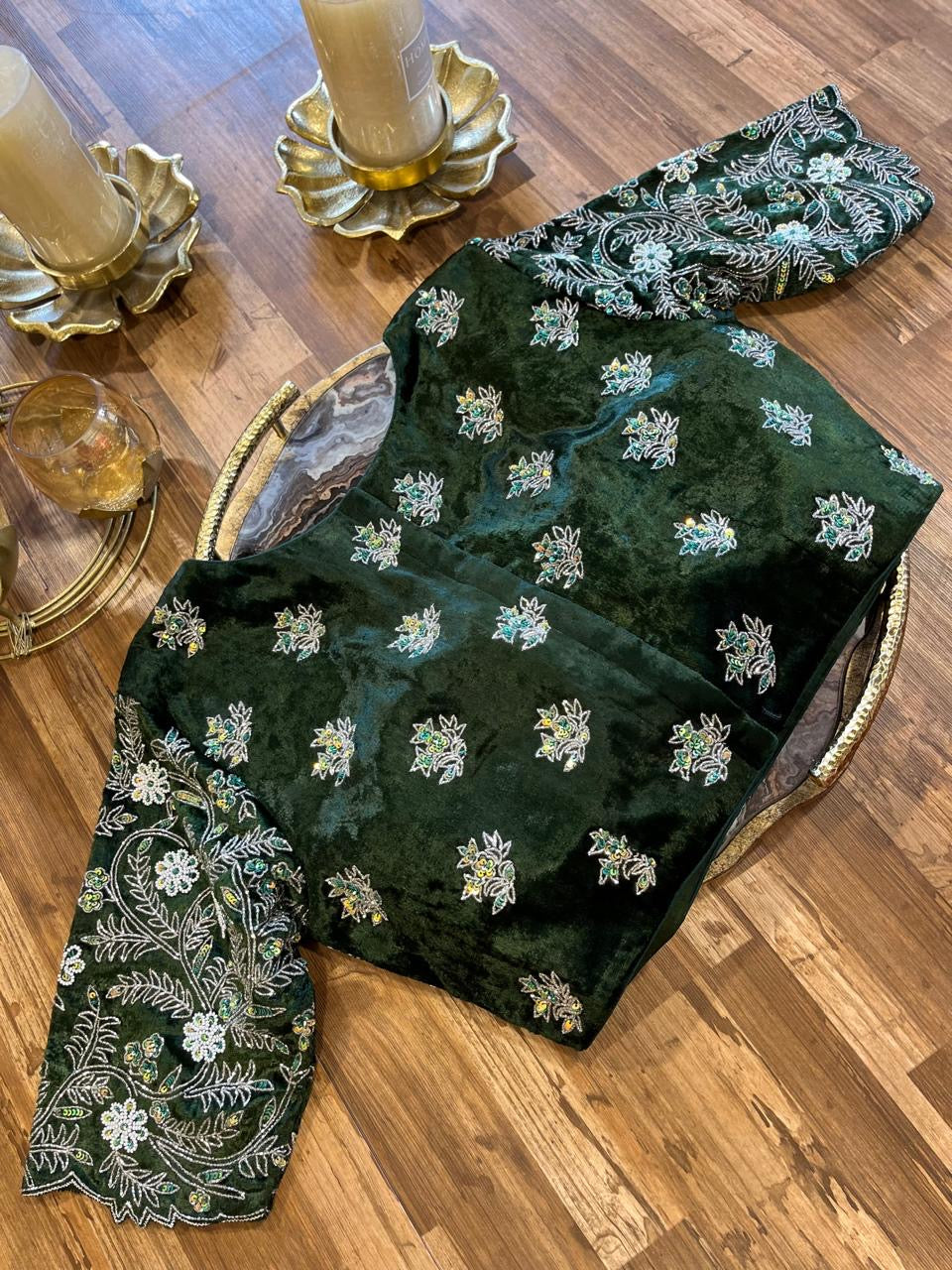 Velvet Handworked Blouse