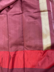 Peach Banarasi Kora Silk