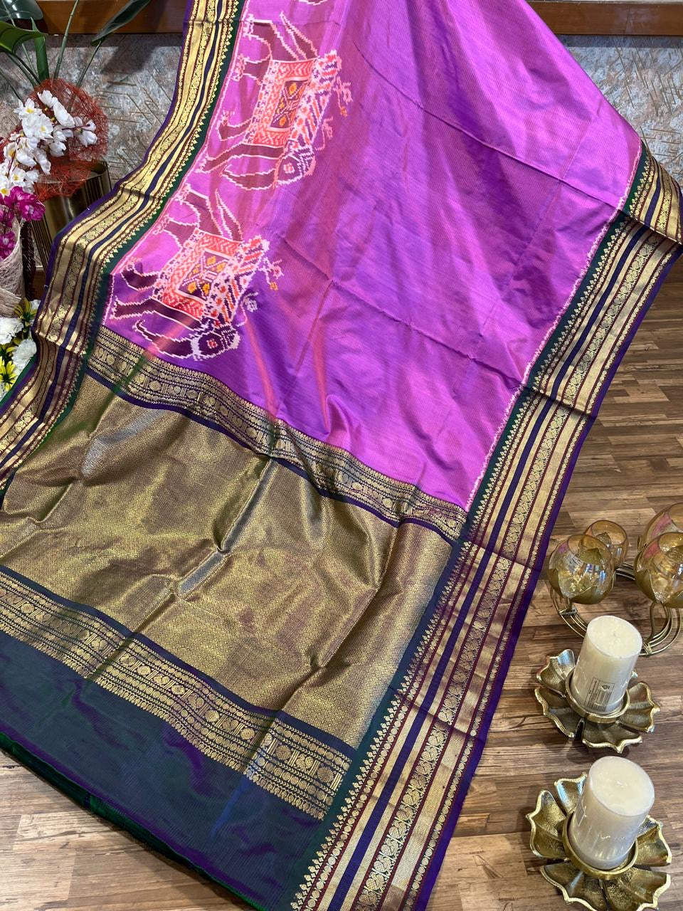 Light Purple Twill ikkat