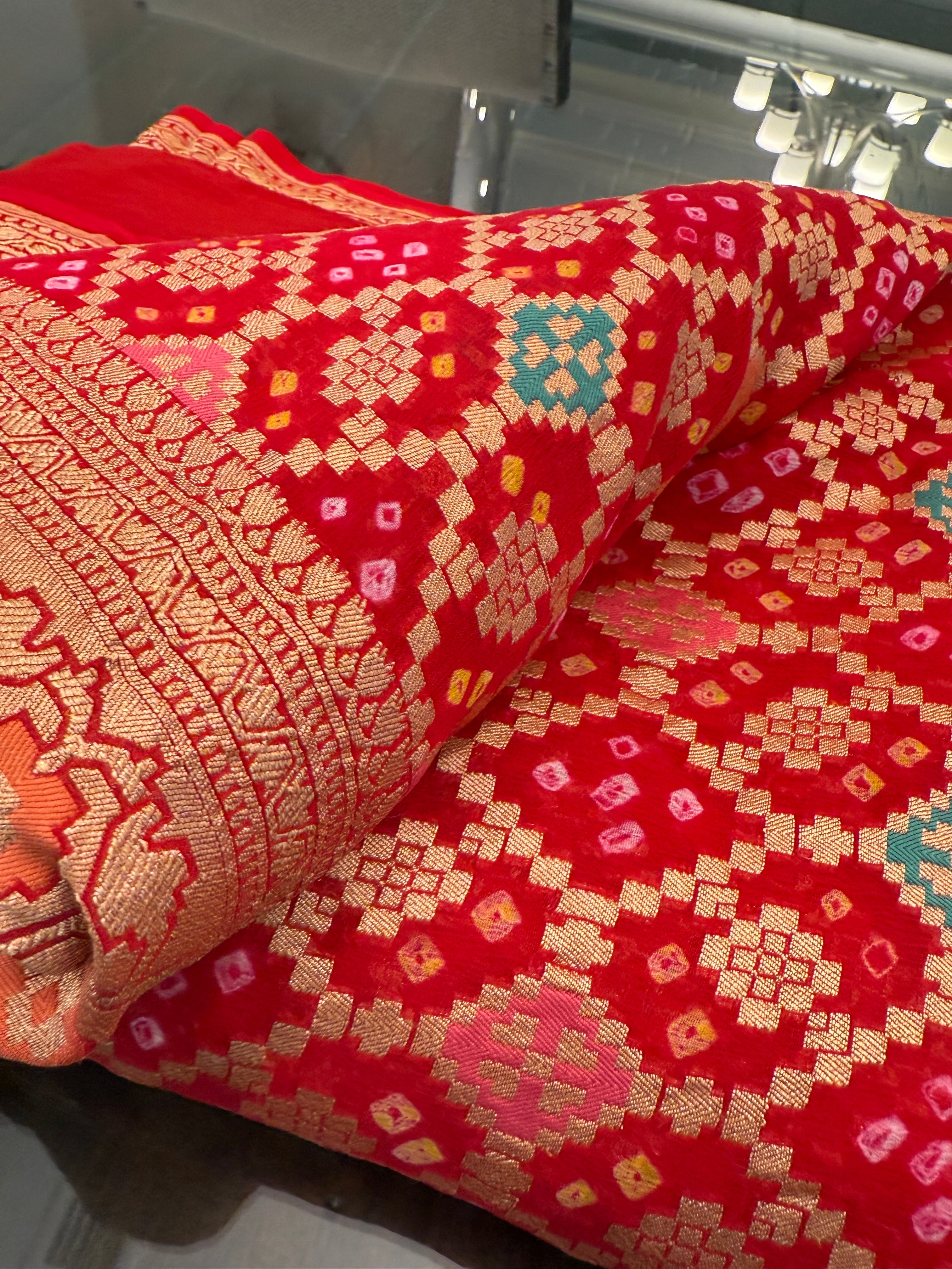 Banarasi Bandhini Georgette