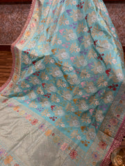 Banarasi Saree with Handcrafted Zardozi Border