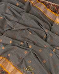 Grey Ponduru Khadi Jamdhani