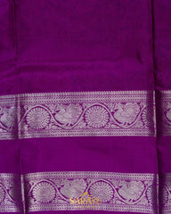 Light Pink and Magenta Pink Pure Venkatagiri Silk