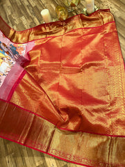 Baby Pink Pure Kanchi Digital Silk