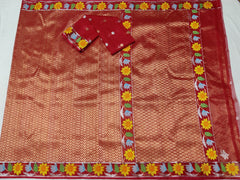 Red Exclusive Jamawar Tissue