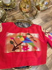 Pathani Pure Silk Blouse