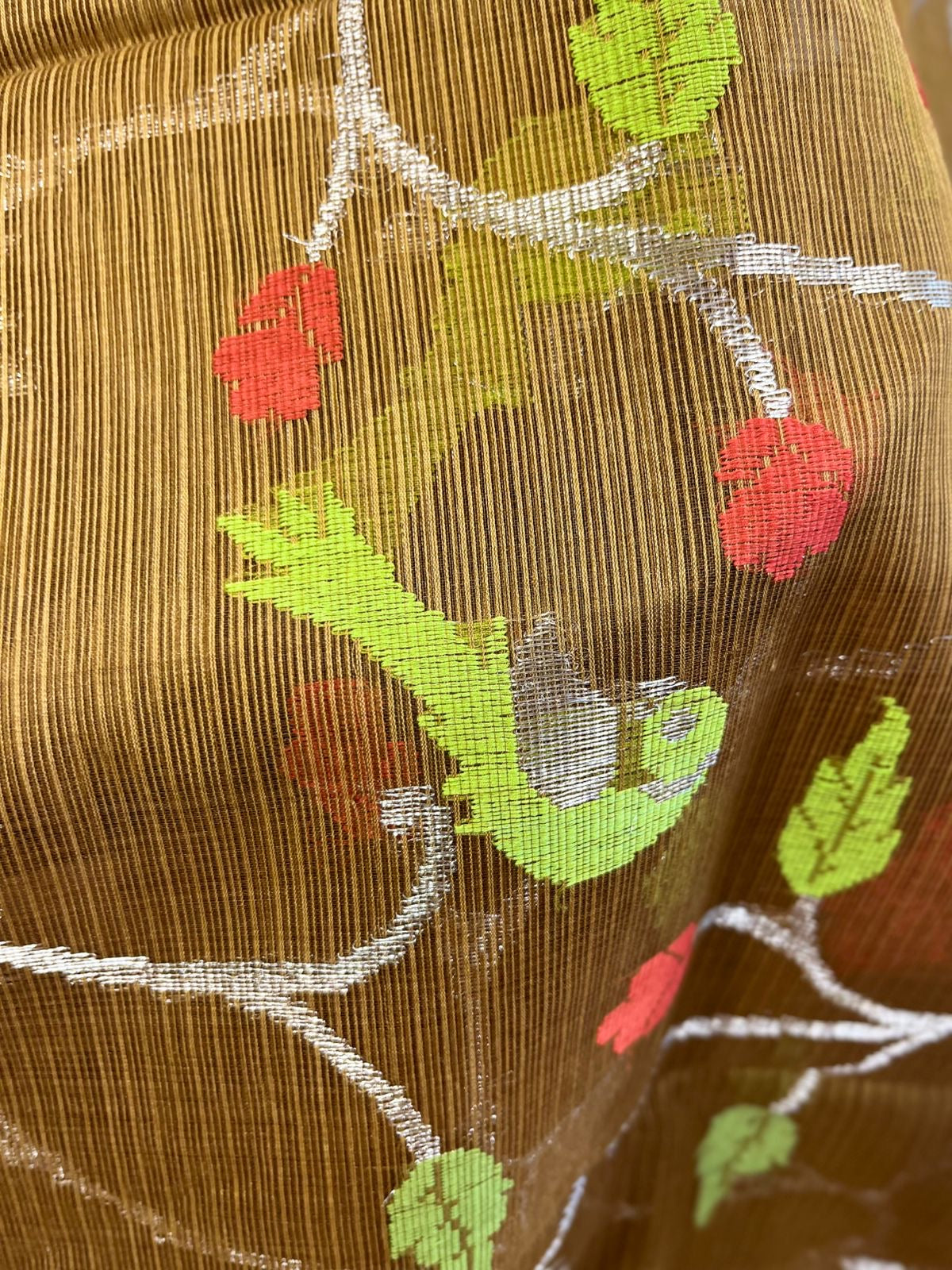 Designer All Over Jaal Pure Zari Kota Saree with Contrast Blouse