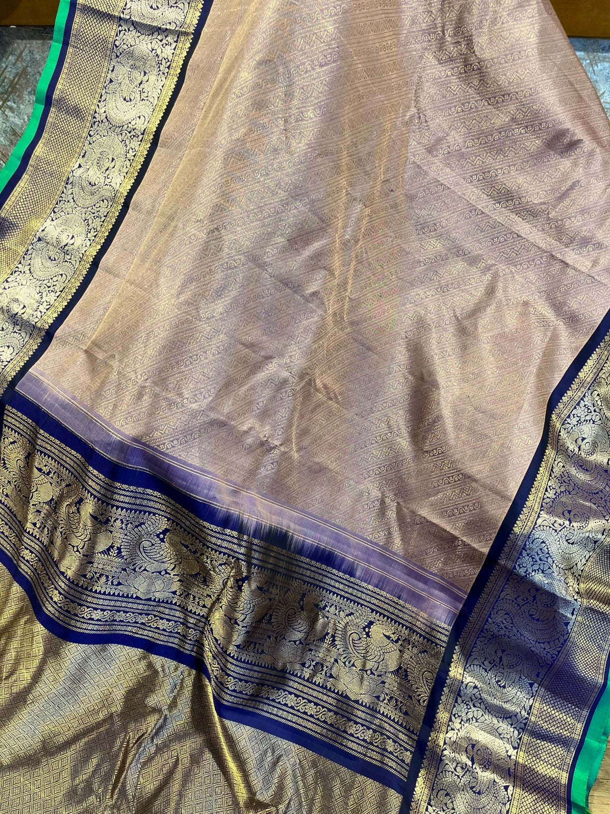 Gadwal all over brocade saree