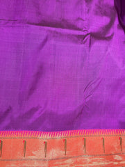 Purple Double Border Half All Over Paithani