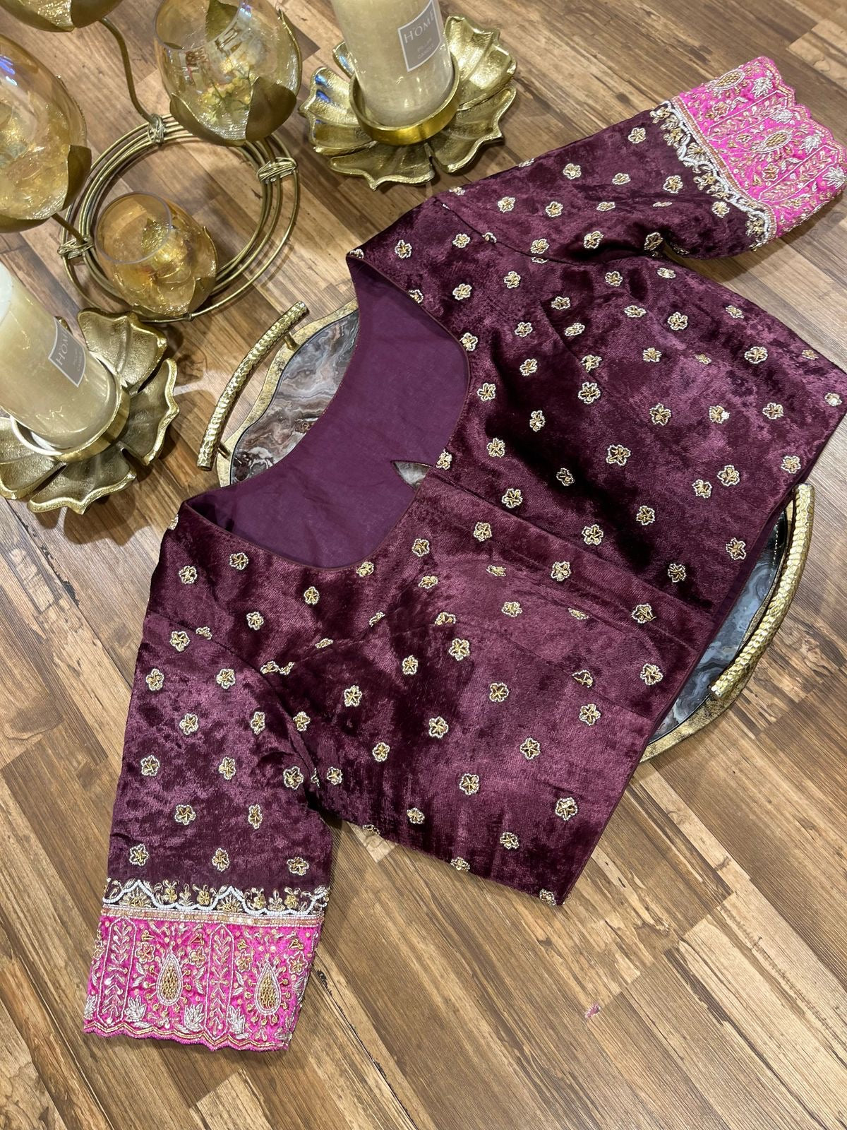 Velvet Handworked Blouse