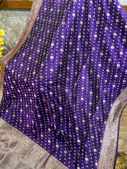 Purple Banarasi Silk