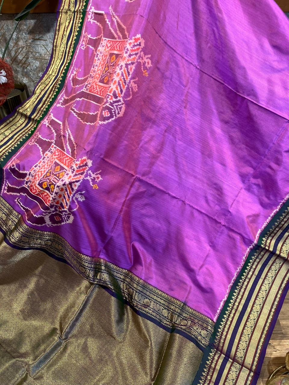 Light Purple Twill ikkat