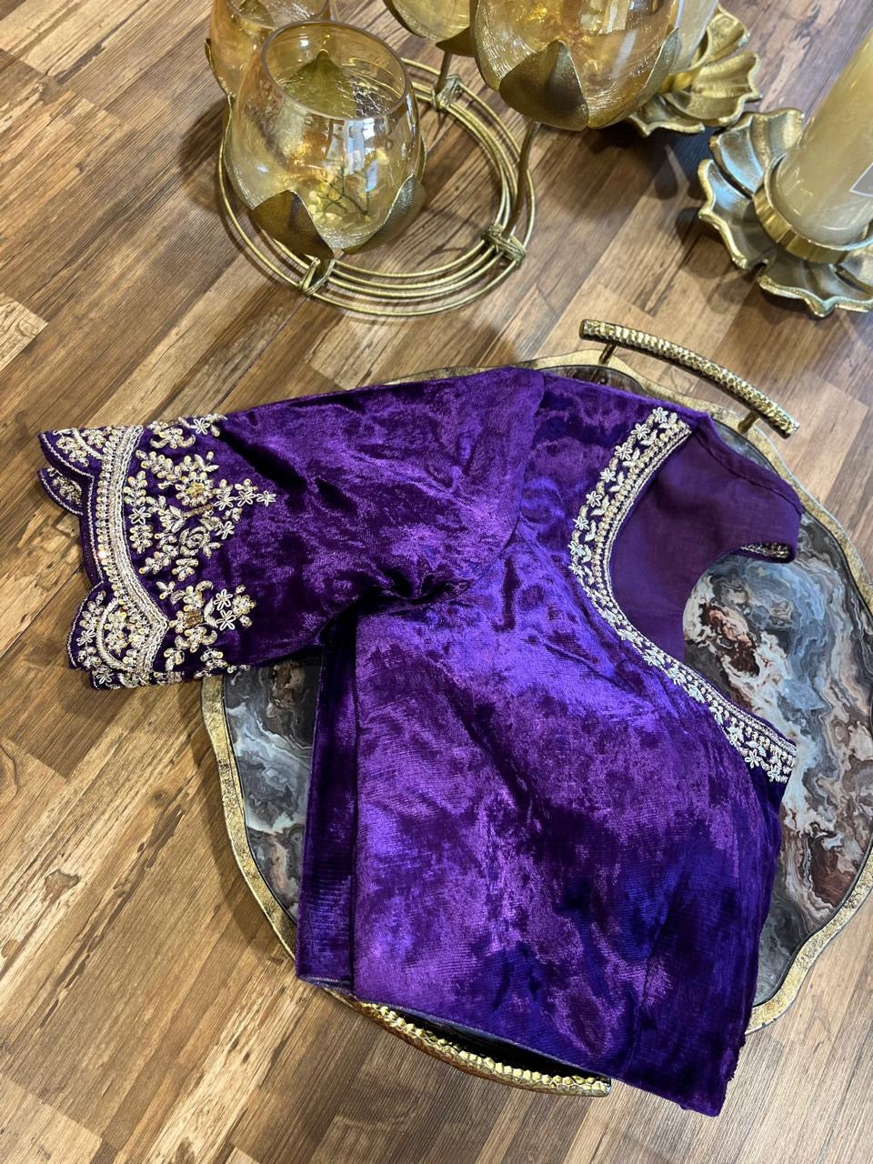 Velvet Handworked Blouse