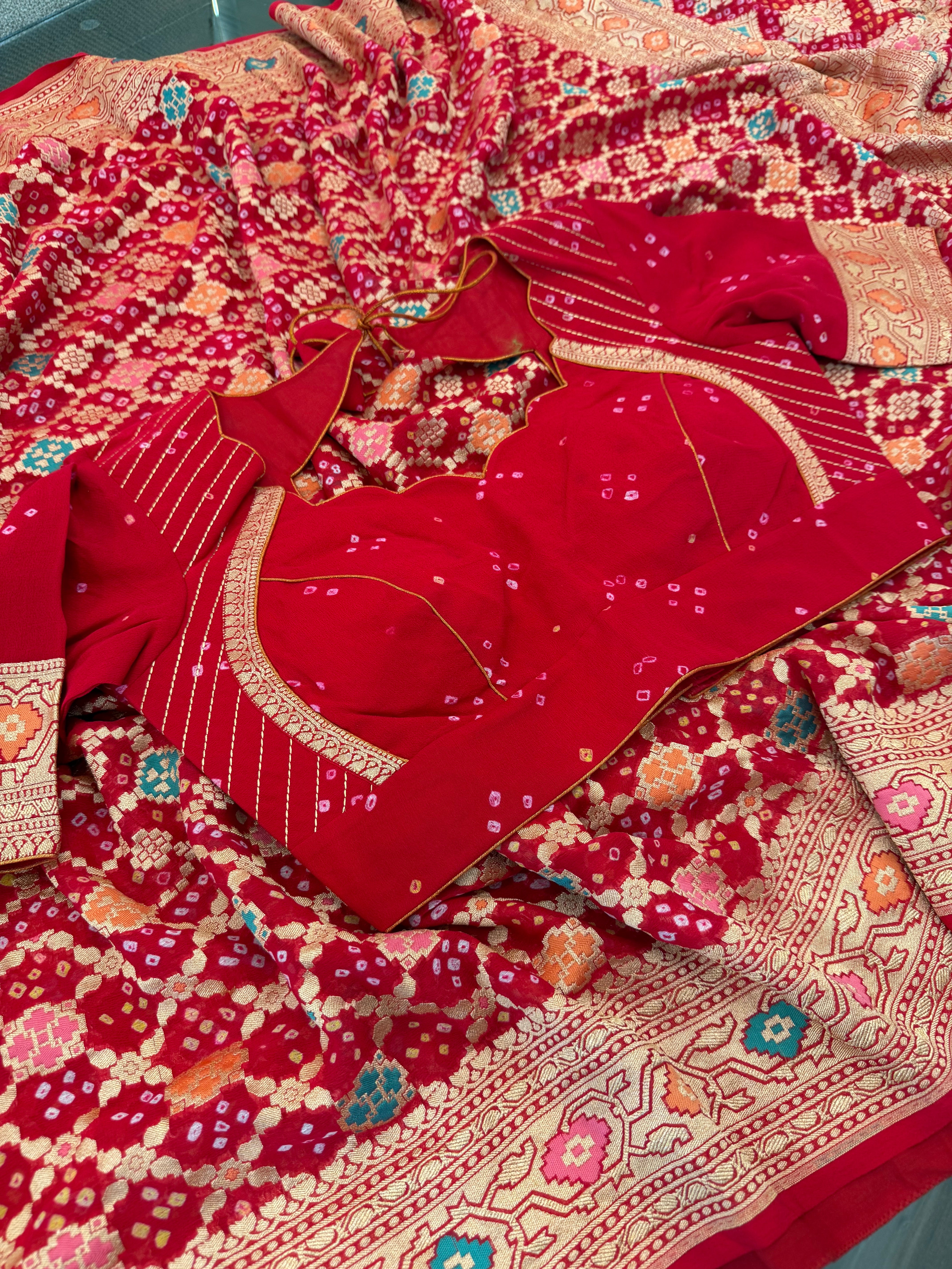 Banarasi Bandhini Georgette