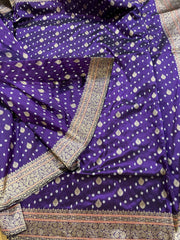 Purple Banarasi Silk