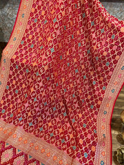 Red Banrasi Exquisite Georgette