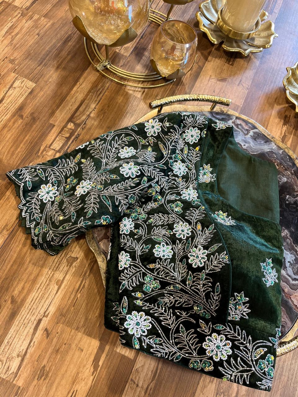 Velvet Handworked Blouse