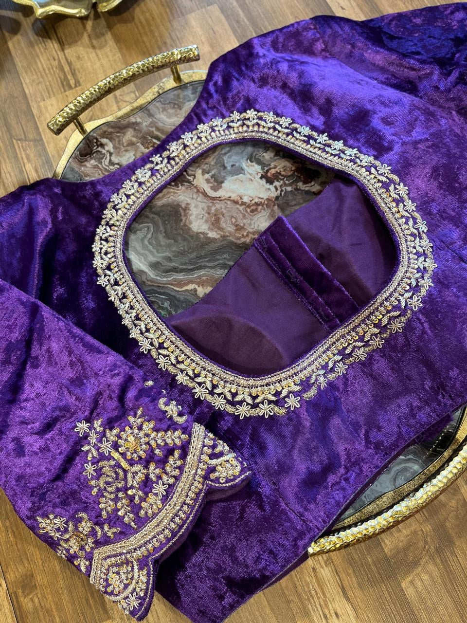 Velvet Handworked Blouse