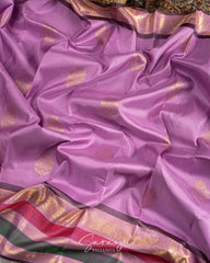Lavender shade pure authentic kanchi pattu