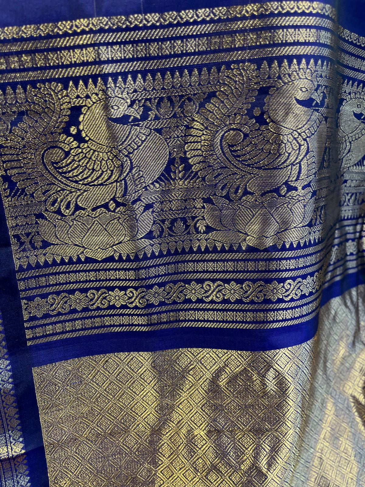 Gadwal all over brocade saree