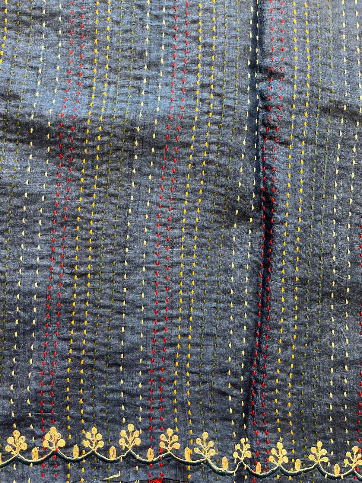 Navy Shade Pure Tussar Saree