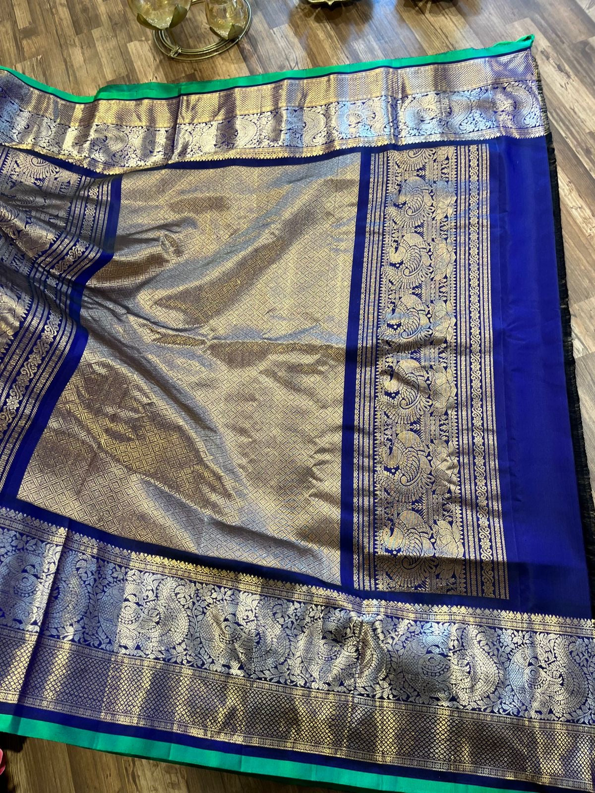Gadwal all over brocade saree