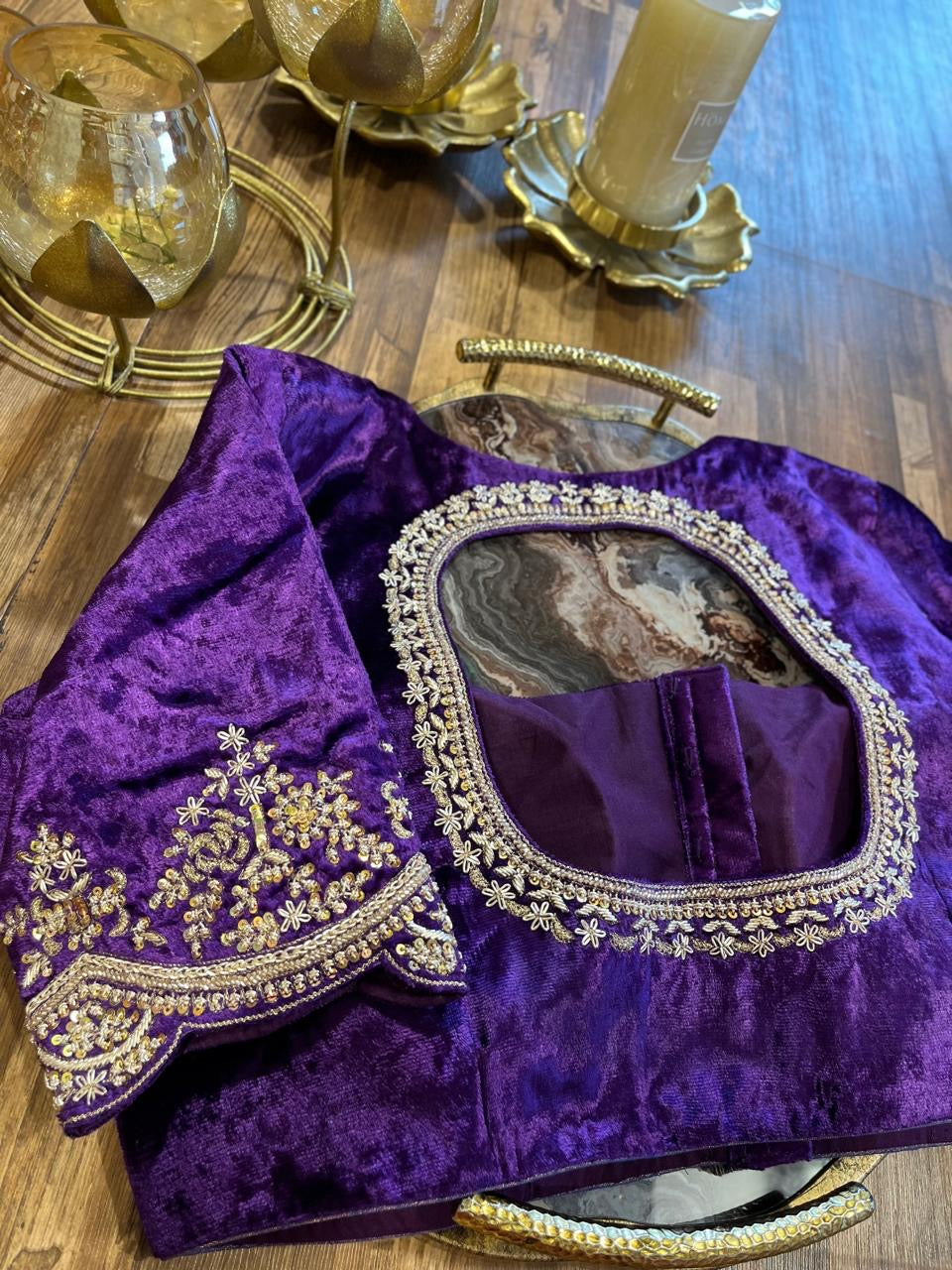 Velvet Handworked Blouse