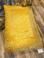 Mango Yellow Fancy Kota Silk