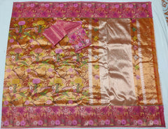 Orange and Pink Exclusive Designer  Double Tissue