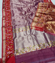 Magenta and Red Designer Exclusive Jamwar Tissue
